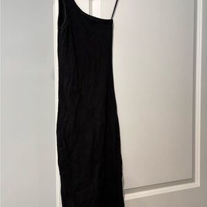 Zara One Shoulder Black Dress